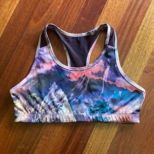 Old Navy girls printed sports bra EUC